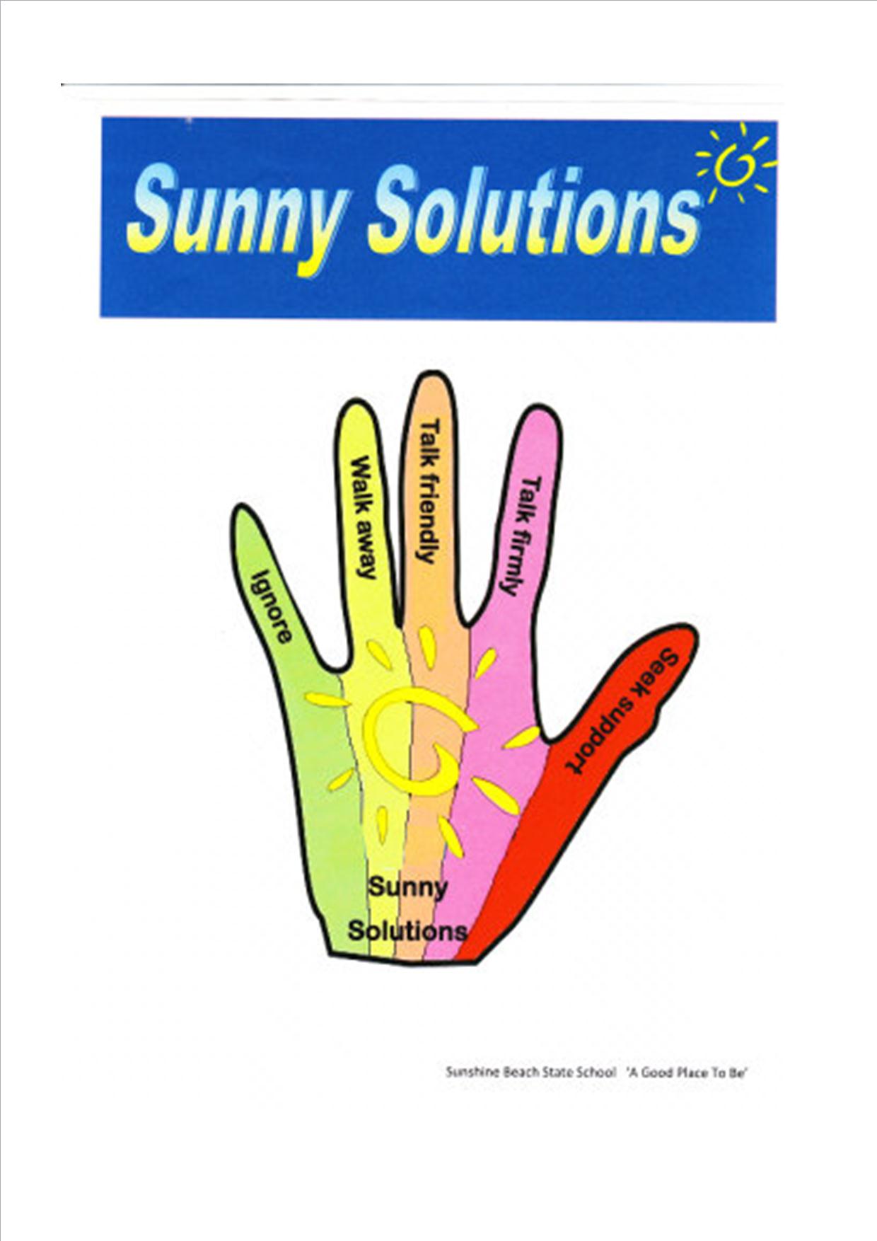 Sunshine Solutions hand